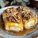 - 1 can (16 oz) refrigerated cinnamon rolls - 1/2 cup chopped pecans - 1/2 cup packed brown sugar - 1/4 cup unsalted butter, melted - 1/4 cup pure maple syrup - 1 teaspoon ground cinnamon - 1/2 teaspoon vanilla extract - Pinch of salt - 1/4 cup heavy cream - 5-quart slow cooker - Mixing bowls - Whisk - Sharp knife Gather these ingredients and tools to make your slow cooker caramel pecan sticky buns. Each item plays a key role in creating this delicious treat. The refrigerated cinnamon rolls save time and add a fluffy texture. The chopped pecans bring a nice crunch and flavor. Brown sugar and maple syrup create a rich caramel sauce. Butter, cinnamon, vanilla, and salt round out the taste. Finally, heavy cream ensures the rolls stay moist and soft. Having a 5-quart slow cooker is essential for cooking the buns evenly. Mixing bowls and a whisk help combine the sauce smoothly. A sharp knife is needed to cut the cinnamon rolls into smaller pieces. With these ingredients and tools ready, you are set to create a delightful dessert that fills your home with a warm, sweet aroma. Enjoy the process as you prepare this easy and tasty recipe! Start by greasing the inside of a 5-quart slow cooker. Use non-stick cooking spray or softened butter. This step is key. Greasing prevents the sticky buns from sticking to the sides while they cook. No one wants to lose that delicious caramel! In a medium mixing bowl, combine the melted butter, brown sugar, maple syrup, ground cinnamon, vanilla extract, and a pinch of salt. Whisk these ingredients together. Make sure to whisk until the mixture is smooth. You want that perfect caramel sauce consistency to coat the buns well. Pour the caramel sauce into the bottom of your prepared slow cooker. Ensure it covers the bottom evenly. Next, sprinkle the chopped pecans on top of the caramel. Let them nestle into the sauce. This adds flavor and a nice crunch to your sticky buns. Open the can of refrigerated cinnamon rolls. Take each roll and gently separate them. Cut every roll into quarters with a sharp knife. Now, arrange these pieces on top of the pecans and caramel. Distribute them evenly for the best cooking results. Now, take the heavy cream. Carefully pour it over the cinnamon roll pieces. Make sure each piece is coated well. This step keeps the rolls moist and fluffy as they cook. Securely cover the slow cooker with its lid. Set the heat to low. Cook the sticky buns for 2 to 3 hours. Check for doneness by looking for fluffy tops that have risen nicely. When done, the aroma will fill your kitchen! To keep your sticky buns moist, use heavy cream. Pour it evenly over the cinnamon roll pieces. This step is key for a soft, fluffy texture. Here are some tips for fluffiness: - Use fresh cinnamon rolls for the best rise. - Make sure the slow cooker is set to low heat. - Avoid lifting the lid too often while cooking. Serve these buns warm for the best taste. Place them on a plate and let the caramel drizzle down. You can enhance the flavor with these optional toppings: - Drizzle more maple syrup over the top. - Sprinkle powdered sugar for a sweet finish. If your buns are undercooked, check the cooking time. They may need an extra 30 minutes. For overcooked buns, they might become dry. Reduce cooking time next time. Adjust the cooking time based on your slow cooker, as they can vary in heat. {{image_4}} If you want to skip the pecans, you have options. You can use walnuts or almonds instead. If you prefer seeds, sunflower seeds work well too. These nuts and seeds still add a nice crunch and flavor. They can also soak up the caramel sauce nicely. Want to make your sticky buns even better? You can toss in chocolate chips. They melt and add a sweet surprise. Dried fruits like raisins or cranberries can also be a tasty addition. For an extra kick, try using flavored cream or syrups. Vanilla or caramel-flavored cream can enhance the sweet taste. For those who need gluten-free treats, it’s easy to switch things up. You can find gluten-free cinnamon rolls at many stores. Just make sure they are safe for your diet. The rest of the recipe stays the same, so you can enjoy these sweet buns too! After enjoying your delicious sticky buns, store leftovers in the fridge. Place them in an airtight container. This keeps the buns fresh for about three days. If you want to keep the sticky topping intact, cover them with plastic wrap before sealing the container. This method helps maintain moisture and flavor. For long-term storage, freezing options work well. Allow the sticky buns to cool completely. Wrap each bun tightly in plastic wrap. Then, place them in a freezer-safe bag or container. You can freeze them for up to two months. When ready to eat, thaw them in the fridge overnight. To enjoy your sticky buns again, reheating is key. The best method is to use the oven. Preheat your oven to 350°F (175°C). Place the buns in an oven-safe dish. Cover them with foil to prevent drying out. Heat for about 10-15 minutes. If you prefer the microwave, heat each bun for about 20 seconds. This keeps the texture soft and warm. Your sticky buns are done when they look puffy and golden. You can check them with a toothpick. If it comes out clean, they are ready. The tops will rise nicely, showing they have cooked through. Trust your eyes and the toothpick test for perfect results. Yes, you can make these sticky buns ahead. Prepare them, then store the unbaked dough in the fridge. Just remember to cover it well to keep it fresh. When you are ready to cook, let it sit at room temp for about 30 minutes. Then, cook as usual in the slow cooker. Serve these sticky buns warm for the best taste. Warmth brings out the flavors of the caramel and pecans. If you let them cool, they will still taste good but lose some magic. Drizzle extra maple syrup or sprinkle powdered sugar on top for a special touch. You sure can! If you want to use homemade dough, roll it out as usual. Cut it into quarters like the refrigerated kind. Just make sure to keep an eye on the cooking time. Homemade rolls may need a slightly different time, so check for doneness with a toothpick. Adjust as needed to ensure they come out fluffy and delicious. We covered a simple recipe for slow cooker caramel pecan sticky buns. You learned the key ingredients and tools needed. I shared step-by-step cooking instructions to guide you. Plus, I included helpful tips for perfect buns and fun variations. These sticky buns are easy to make and delicious. You can enjoy them right away or save leftovers. I hope you feel ready to create a sweet treat that brings joy. Happy cooking!