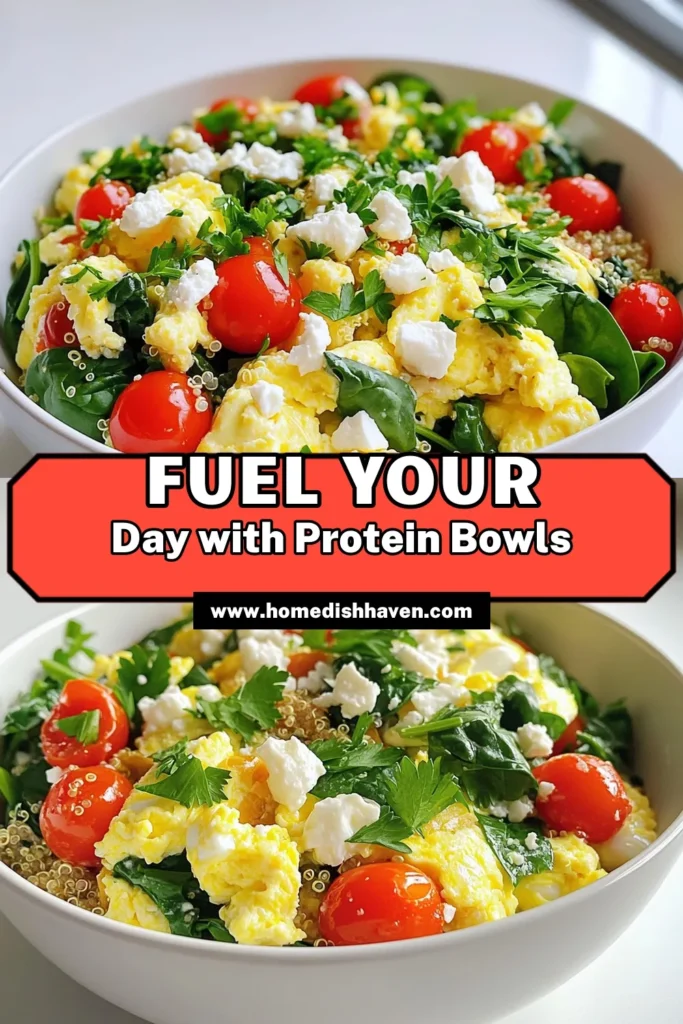 Start your day with a nutritious boost by making these High Protein Egg White Scramble Bowls! Loaded with fresh spinach, juicy cherry tomatoes, and savory feta, this quick and easy recipe is perfect for breakfast or a healthy meal anytime. Discover how to whip up this delicious scramble in just 15 minutes and fuel your body right. Click through for the full recipe and tips! #HealthyEating #ProteinRecipes #EggWhites #BreakfastIdeas