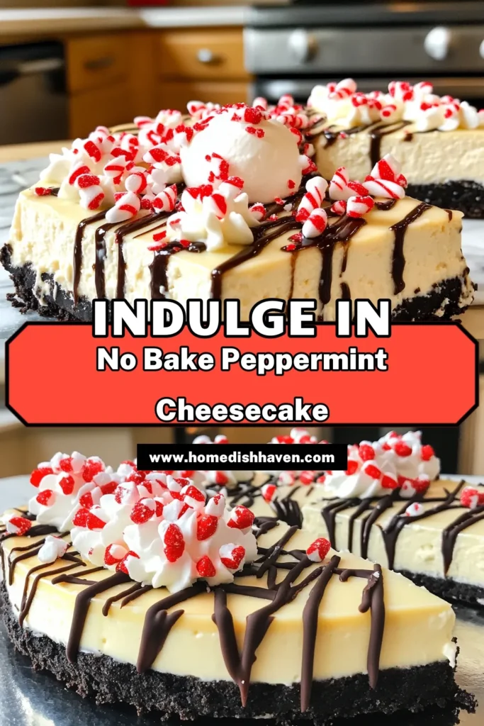 Indulge in the festive delight of No-Bake Peppermint Bark Oreo Cheesecake, a perfect treat for the holiday season! This easy recipe combines creamy cheesecake with a crunchy Oreo crust and a delightful peppermint twist. With simple steps and minimal prep time, you'll create an unforgettable dessert everyone will love. Ready to impress your guests? Click through to discover the full recipe and make your holidays a little sweeter!