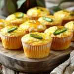 - 1 cup cornmeal - 1 cup all-purpose flour - 1 tablespoon baking powder - ½ teaspoon salt - 1 cup buttermilk (or milk with 1 tablespoon vinegar) - 2 large eggs - ¼ cup honey - 4 tablespoons unsalted butter, melted - 1 cup sharp cheddar cheese, shredded - 2 fresh jalapeños, finely chopped (remove seeds for less heat) - ¼ teaspoon smoked paprika These ingredients create a delightful mix of flavors and textures. The cornmeal gives a hearty base, while the buttermilk keeps the muffins moist. The cheddar cheese adds a rich, savory taste, and the jalapeños bring a spicy kick. You can adjust the heat by removing the seeds from the jalapeños. Smoked paprika adds depth, making your muffins unique. Using fresh ingredients is key for the best flavor. For the cheese, sharp cheddar works wonders, but feel free to experiment with other cheeses if you like. Enjoy the process of mixing and measuring. Each step brings you closer to warm, tasty muffins that everyone will love! Start with a large mixing bowl. Sift 1 cup of cornmeal, 1 cup of all-purpose flour, 1 tablespoon of baking powder, and ½ teaspoon of salt together. Sifting helps mix and aerate the dry ingredients. Stir well to ensure they are blended evenly. In a separate bowl, whisk together 1 cup of buttermilk, 2 large eggs, ¼ cup of honey, and 4 tablespoons of melted unsalted butter. Mixing these wet ingredients well creates a smooth base for the muffins. If you don't have buttermilk, you can mix regular milk with 1 tablespoon of vinegar as a substitute. Now, gently fold the wet mixture into the dry ingredients. Use a spatula to combine them, but don’t overmix. It's okay if some lumps remain; this keeps the muffins from becoming tough. Next, add 1 cup of shredded sharp cheddar cheese, 2 finely chopped jalapeños, and ¼ teaspoon of smoked paprika. Make sure everything is evenly mixed. Preheat your air fryer to 350°F (175°C) for about 5 minutes. This step ensures even cooking. Prepare a muffin pan that fits your air fryer. You can line it with paper liners or lightly grease each cup with cooking spray to avoid sticking. Evenly divide the cornbread batter among the muffin cups, filling each about ¾ full. This allows the muffins room to rise. Place the muffin pan in the air fryer basket. Cook at 350°F (175°C) for 12 to 15 minutes. To check for doneness, insert a toothpick into the center of a muffin. If it comes out clean, the muffins are ready. After cooking, let the muffins cool in the pan for 5 minutes before moving them to a wire rack. To get the best texture, avoid overmixing. When you combine the wet and dry mixes, fold gently. Some lumps are okay. Overmixing makes the muffins tough. You want them soft and fluffy, not dense. Do you want a milder muffin? Remove the seeds from the jalapeños. This makes them less spicy. If you like heat, add more jalapeños or leave the seeds in. You can also try different types of peppers for varied spice levels. Serve the muffins warm for the best flavor. Top them with extra cheddar cheese or a dollop of honey. For a nice display, arrange them on a wooden board. Adding fresh herbs gives color and makes them look fancy. Enjoy them with soup or chili for a tasty meal! {{image_4}} You can change the cheese in these muffins. Try using pepper jack for a spicy kick. Feta adds a creamy, tangy taste. If you prefer a milder flavor, use mozzarella. Each choice gives a new twist to the recipe. Want more flavor? Add spices like cumin or cayenne pepper. These spices boost the heat. You can also try garlic powder for a savory touch. Italian herbs like oregano can make the muffins herbaceous and fragrant. Experiment and find your favorite blend. If you need a gluten-free version, swap the all-purpose flour. Use gluten-free all-purpose flour instead. Make sure it has xanthan gum to help with texture. This way, everyone can enjoy the tasty muffins without worry. To keep your cheddar jalapeño cornbread muffins fresh, store them in the fridge. Let them cool fully before placing them in an airtight container. This helps keep moisture inside while keeping them soft. They will stay good for about three days in the fridge. If you want to enjoy them warm, just pop them in the microwave for a few seconds. You can freeze these muffins for longer storage. First, let them cool completely. Wrap each muffin in plastic wrap or foil. Then, place them in a freezer bag. Press out as much air as you can before sealing. They will stay fresh for about three months. When you want to eat them, remove a muffin and let it thaw at room temperature. You can also reheat it in the air fryer at 350°F (175°C) for about 5-7 minutes. The shelf life of these muffins depends on how you store them. In the fridge, they last up to three days. If you freeze them, they can last up to three months. At room temperature, they are best eaten within two days. Keep them in a cool, dry place away from sunlight for the best taste. Yes, you can! If you don't have an air fryer, use your oven. Preheat it to 400°F (200°C). Line a muffin pan with paper liners. Fill each cup with batter. Bake for 18 to 22 minutes. Check for doneness with a toothpick. It should come out clean. You can make buttermilk at home. Use 1 cup of milk and add 1 tablespoon of vinegar. Let it sit for five minutes. This will create a similar taste and texture. Other options include yogurt or sour cream. Just thin them with water to match the consistency. Check the muffins after 12 minutes. They should rise and look golden. Insert a toothpick into the center of a muffin. If it comes out clean, they are done. If there's batter on the toothpick, cook for a few more minutes. You learned how to make delicious cornbread muffins using dry and wet ingredients. I covered steps for mixing, air frying, and achieving the best texture. You also got tips on customizing flavors and storing muffins for freshness. My final thoughts? Enjoy experimenting with flavors and share your tasty results! Cooking is fun, and these muffins are a great way to impress friends and family. Happy baking!