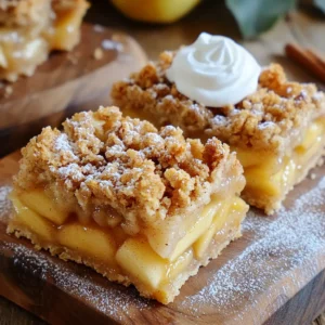 Spiced Apple Crumble Bars Tasty Fall Dessert Idea