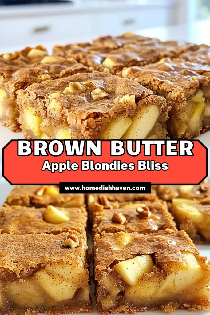 Indulge in these delicious Brown Butter Apple Blondies that are perfect for any occasion! With a rich, nutty flavor and tender apple pieces, these treats are easy to make and incredibly satisfying. Follow our step-by-step recipe and enjoy a delightful dessert that will impress family and friends. Click through for the full recipe and baking tips! #BrownButterBlondies #AppleDesserts #BakingRecipes #FoodieFun