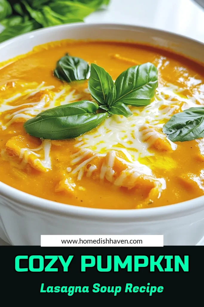 Warm up your fall with this delicious Slow Cooker Pumpkin Lasagna Soup! Packed with savory flavors like ground turkey, pumpkin puree, and cheesy goodness, this comforting dish is perfect for chilly evenings. With minimal prep time and the convenience of the slow cooker, you can enjoy a hearty meal without the hassle. Dive into this easy recipe and make your kitchen smell amazing! Click to explore the full recipe! #PumpkinRecipes #SlowCookerMeals #ComfortFood #FallRecipes