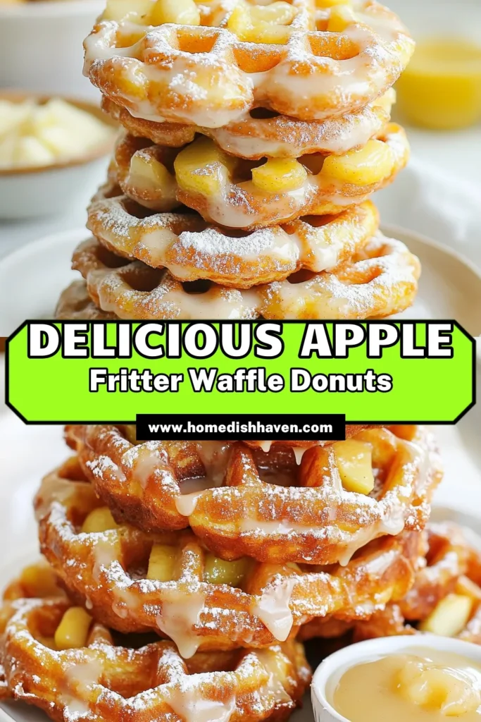 Indulge in these delicious Apple Fritter Waffle Donuts, a delightful twist on classic homemade apple fritters! This easy apple dessert combines the flavors of apple fritters with a convenient waffle donut recipe. Perfect for sharing at breakfast or brunch, these glazed waffle donuts are a sweet treat everyone will love. Save this recipe and impress your family with this tasty delight today! #AppleFritterDonuts #WaffleDonutRecipe #EasyAppleDessert #GlazedWaffleDonuts