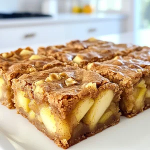 Brown Butter Apple Blondies Irresistible Dessert Treat