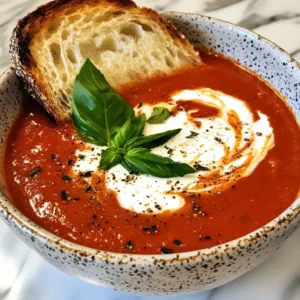 Roasted Tomato Soup Flavorful and Easy Recipe