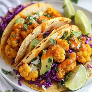 Vegan Buffalo Cauliflower Tacos Flavorful and Easy Meal
