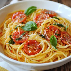 Minute Tomato Garlic Pasta Quick and Flavorful Dish