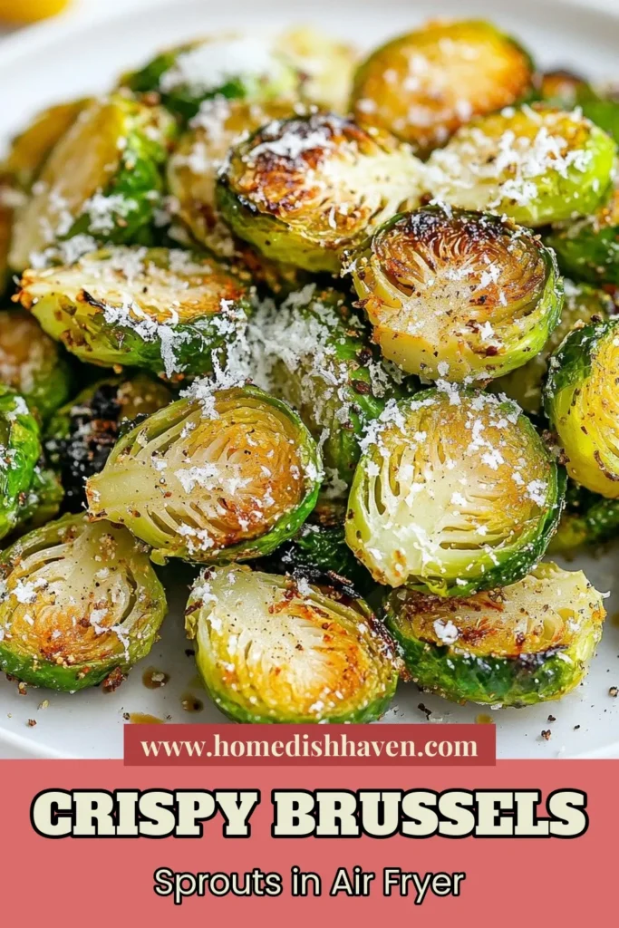 Discover the secret to perfect Crispy Air Fryer Brussels Sprouts with this easy Air Fryer Brussels Sprouts Recipe! This healthy Air Fryer recipe transforms Brussels sprouts into a delicious, crispy side dish perfect for any meal. With garlic and parmesan flavors, these Garlic Parmesan Brussels Sprouts will wow your guests! Ready in just 25 minutes, make them the star of your table! Save this recipe for your next cookout! #AirFryerRecipes #HealthyEating #BrusselsSprouts #EasyRecipes