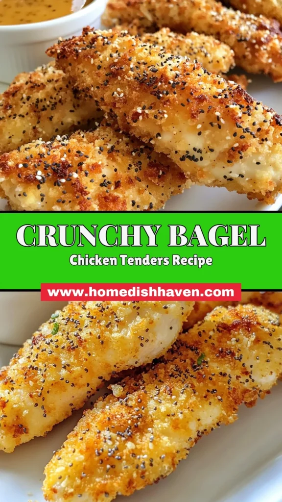 Discover the ultimate crunchy chicken tenders with this Everything Bagel Chicken Tenders recipe! Marinated in buttermilk for tenderness, coated in panko breadcrumbs, and seasoned with everything bagel seasoning, these crispy chicken tenders are a game-changer. Perfect for a delicious family meal or snack. Don't miss out on this crispy chicken recipe! Save and try it today! #CrunchyChickenTenders #CrispyChickenRecipe #ButtermilkChickenTenders #PankoBreadcrumbsChicken
