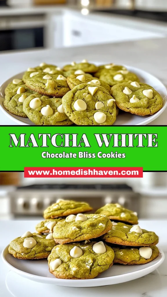 Indulge in the delightful combination of chewy matcha cookies and creamy white chocolate with these easy matcha white chocolate cookies. Perfect for any occasion, this recipe showcases the best matcha dessert recipes, combining rich flavors with a soft, chewy texture. Don't miss out on making these delicious white chocolate chip cookies that are sure to impress! Click to explore the recipe and save for later! #ChewyMatchaCookies #MatchaWhiteChocolateCookies #MatchaDessertRecipes #EasyCookieRecipes