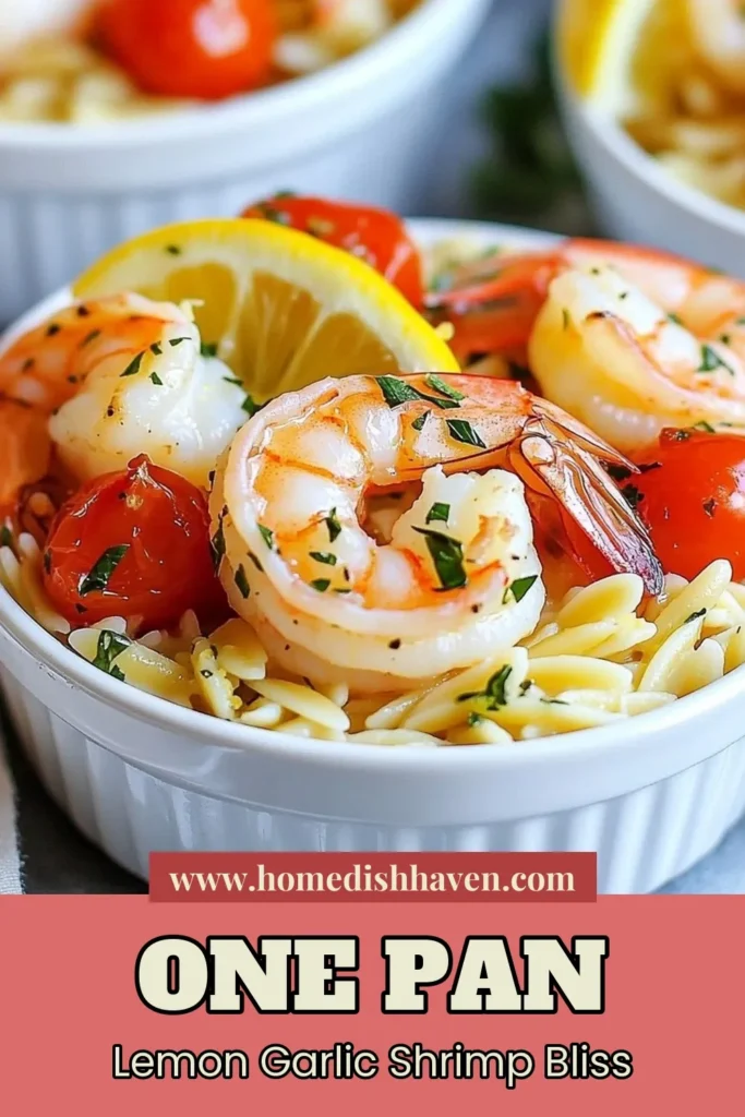 Discover the perfect blend of flavors with this One-Pan Lemon Garlic Shrimp Orzo! This quick shrimp pasta dish combines succulent shrimp, zesty lemon, and tender orzo for an easy orzo meal that's ready in just 30 minutes. It's perfect for a shrimp and pasta dinner any night of the week. Save this recipe for a hassle-free, delicious meal that your family will love! #LemonGarlicShrimpOrzo #OnePanShrimpRecipe #QuickShrimpPastaDish #EasyOrzoMeal