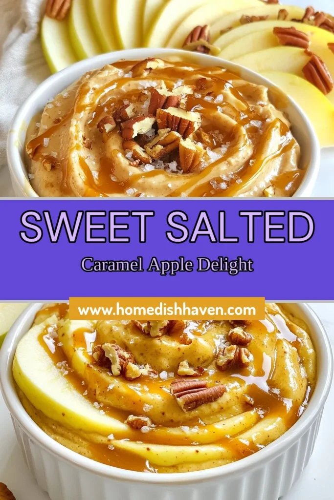 Indulge in this delicious caramel apple dip recipe that's perfect for any occasion! This sweet and salty dip features a creamy blend of cream cheese and caramel sauce, making it an irresistible apple dipping sauce. With just a few ingredients, you'll whip up an easy caramel dip for apples in no time. Perfect for gatherings or cozy nights in! Don’t forget to try this delightful treat and save the pin! #CaramelAppleDip #SweetAndSalty #AppleDippingSauce #EasyCaramelDip