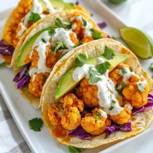 Buffalo Cauliflower Tacos Flavorful Plant-Based Treat