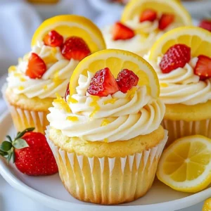 Strawberry Lemonade Cupcakes Sweet and Tangy Treat
