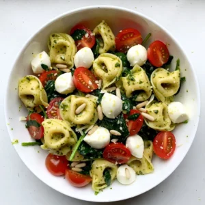 Creamy Pesto Tortellini Salad Fresh and Flavorful Dish