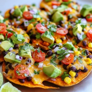 Loaded Sweet Potato Nachos Flavorful and Fun Treat