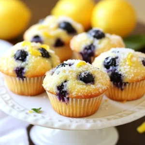 Blueberry Lemon Yogurt Muffins Tasty and Light Treat