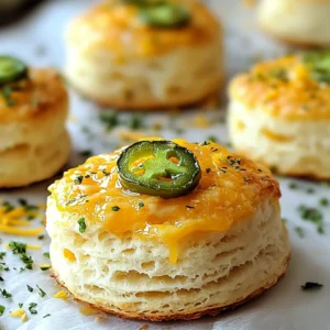 Cheddar Jalape&ntilde;o Biscuits Flavorful and Easy Recipe