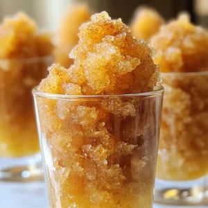 Spiced Gingerbread Granita Cozy and Inviting Dessert
