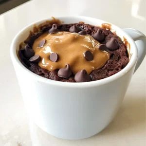 Chocolate Peanut Butter Mug Cake Easy and Quick Delight