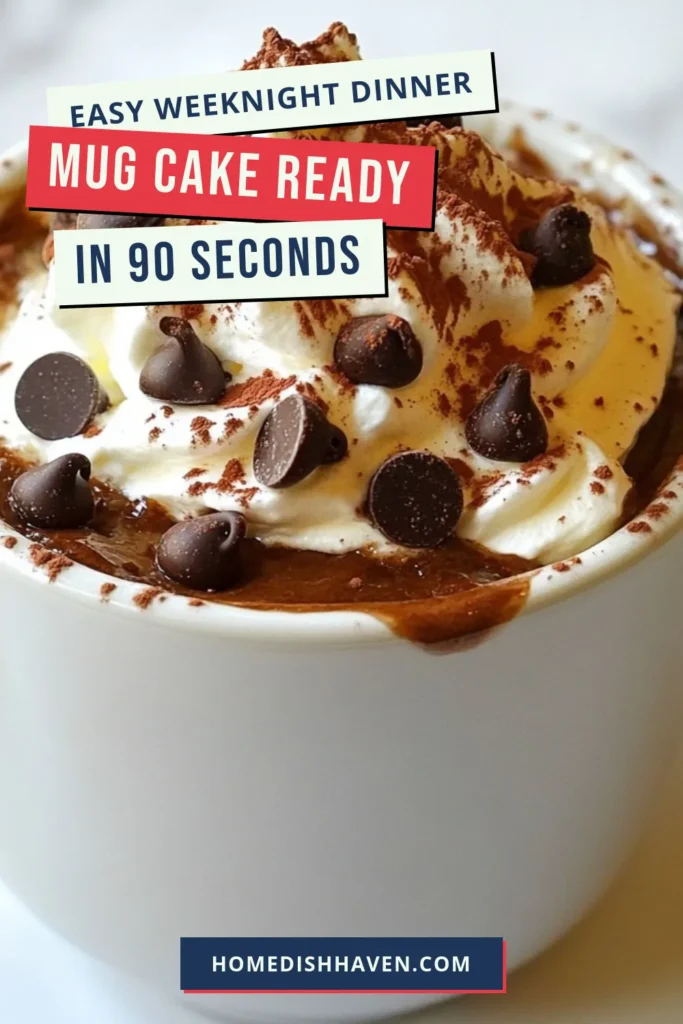 Indulge in this rich and satisfying chocolate espresso mug cake that is perfect for a quick dessert fix. This microwave mug cake recipe takes just minutes to make and offers a delicious single serving chocolate cake option. Ideal for those craving an easy dessert recipe, this quick chocolate cake is sure to impress! Try it today and elevate your sweet treat game. Save this recipe for your next dessert craving! #ChocolateMugCake #MugCake #DessertRecipes #EasyBaking