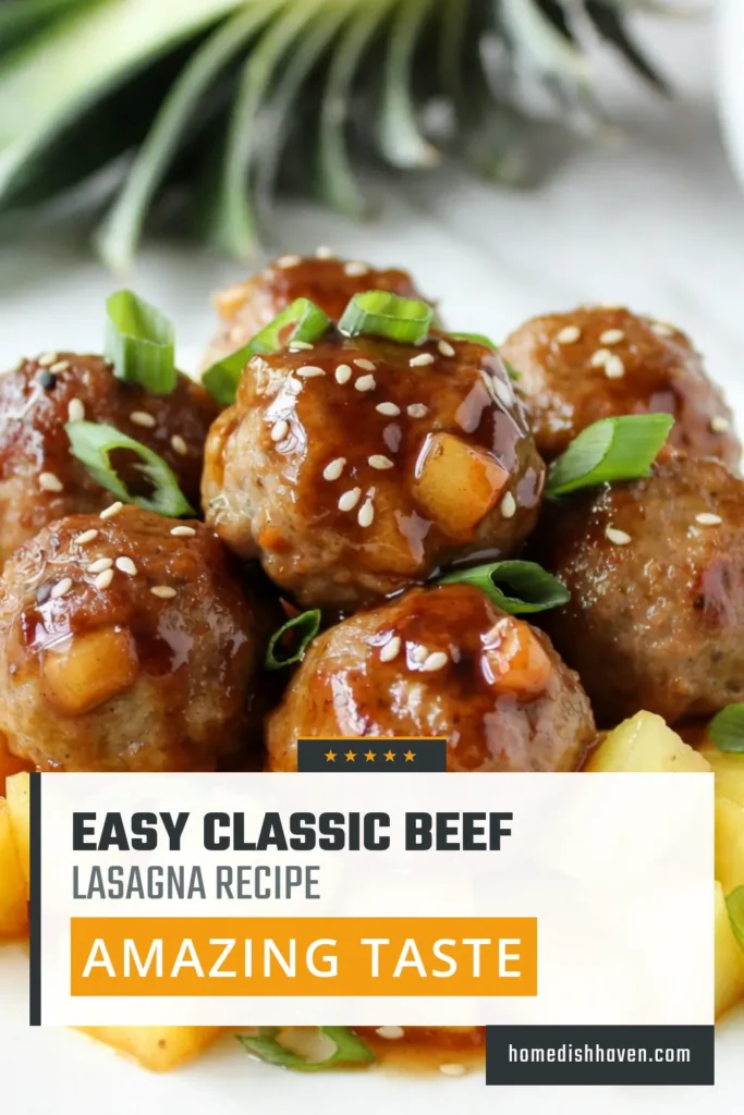 Discover the deliciousness of teriyaki pineapple meatballs, an easy ground chicken meatballs recipe that's perfect for flavorful meatball appetizers. These tasty treats feature a homemade easy teriyaki sauce and fresh pineapple, combining sweet and savory flavors in every bite. Ready in just 40 minutes, they’re great for parties and gatherings! Save this pineapple meatball recipe and impress your guests today! #TeriyakiPineappleMeatballs #MeatballRecipes #DeliciousAppetizers #EasyCooking