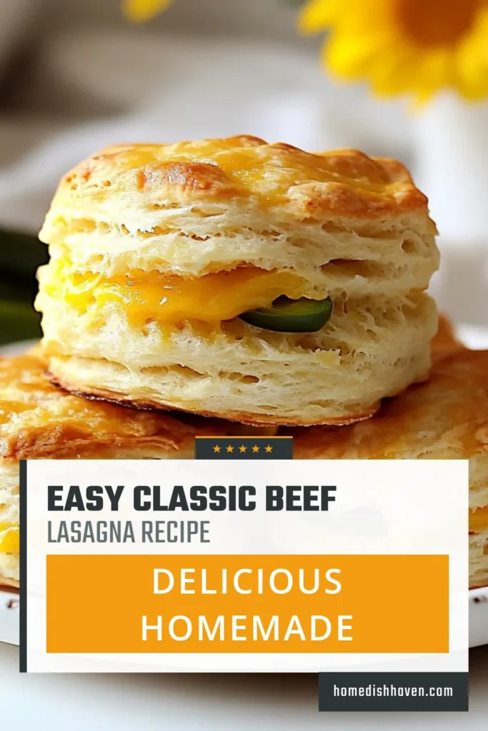 Savor the bold flavors of these Cheddar Jalapeño Biscuits! This easy biscuit recipe combines spicy jalapeños and rich cheddar cheese for the perfect flaky treat. Perfect for brunch or a snack, these homemade biscuits with cheese are a must-try for spice lovers. Follow our simple steps for a batch of flaky cheddar jalapeño biscuits in no time! Click for the full recipe and elevate your baking game! #CheddarJalapenoBiscuits #SpicyBiscuitRecipe #Baking #HomemadeBiscuits