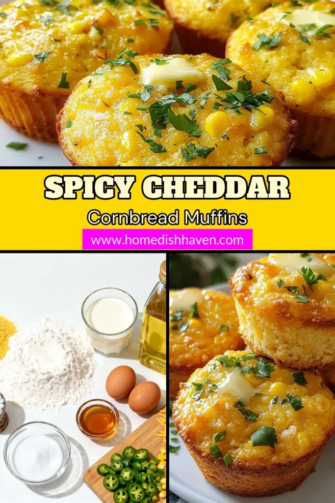 Discover the perfect blend of flavor with Cheddar Jalapeno Cornbread Muffins. These spicy cornbread muffins are a delightful twist on traditional cornbread, featuring jalapeno cheese muffins that are sure to impress. This cornbread muffin recipe is easy to follow, making it ideal for your next gathering. Perfectly savory and satisfying, save this recipe and treat yourself today! #CheddarJalapenoCornbreadMuffins #CornbreadMuffinRecipe #SavoryMuffinRecipes #JalapenoCheeseMuffins