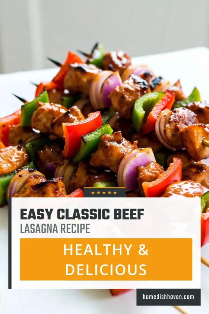 Looking to spice up your meals? Try these Sweet Chili Chicken Kabobs! This easy sweet chili recipe combines tender chicken with vibrant bell peppers and onions, making for a delicious skewered chicken dinner the whole family will love. Perfect for grilling enthusiasts, these spicy chicken skewers are sure to impress at your next BBQ. Discover the joy of homemade Grilled Chicken Kabobs with this simple recipe. Save this recipe today! #ChickenKabobs #GrilledChicken #BBQRecipes #EasyRecipes