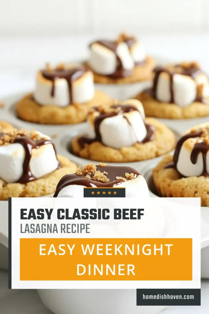 Indulge in the delightful taste of S'mores Cookie Cups, the perfect blend of chocolate chip cookie cups and gooey marshmallow goodness! This easy s'mores recipe features a graham cracker dessert base, making it a hit for any occasion. With mini marshmallow treats that are sure to impress, these cookie cups are quick to prepare and absolutely scrumptious. Don’t miss out—click to save this recipe for your next dessert night! #SmoresCookieCups #ChocolateChipCookieCups #EasySmoresRecipe #GrahamCrackerDessert