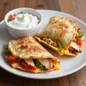 Savory Chicken Fajita Quesadillas Simple Recipe