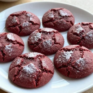 Red Velvet Crinkle Cookies Delightfully Easy Bake