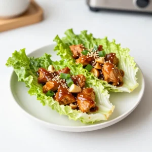 Teriyaki Chicken Lettuce Cups Flavorful and Fresh Meal
